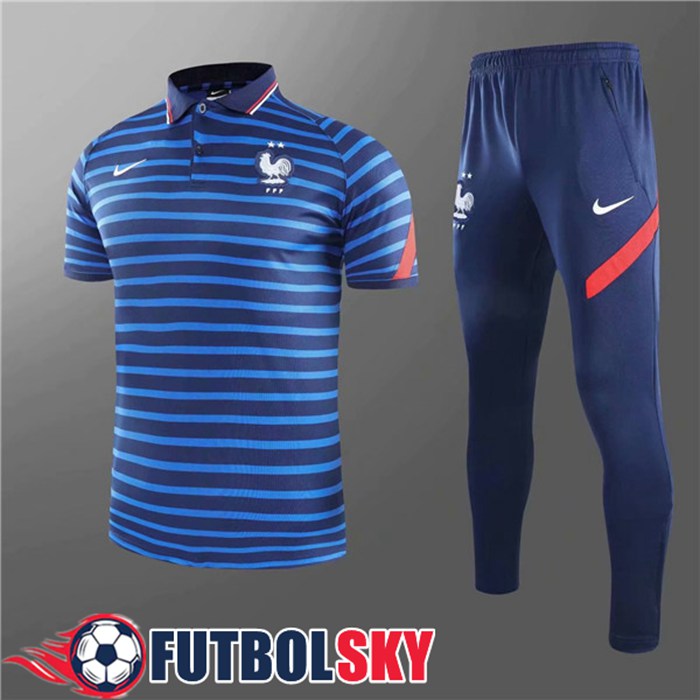 Camiseta Polo Francia + Pantalones Azul 2020/2021