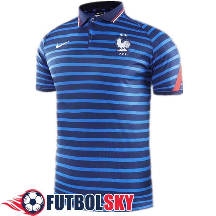 Camiseta Polo Futbol Francia Azul 2020/2021