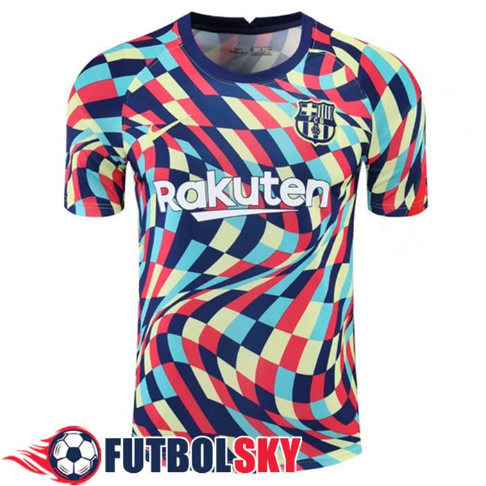 Camiseta Entrenamiento FC Barcelona Amarillo/Azul/Rojo 2020/2021