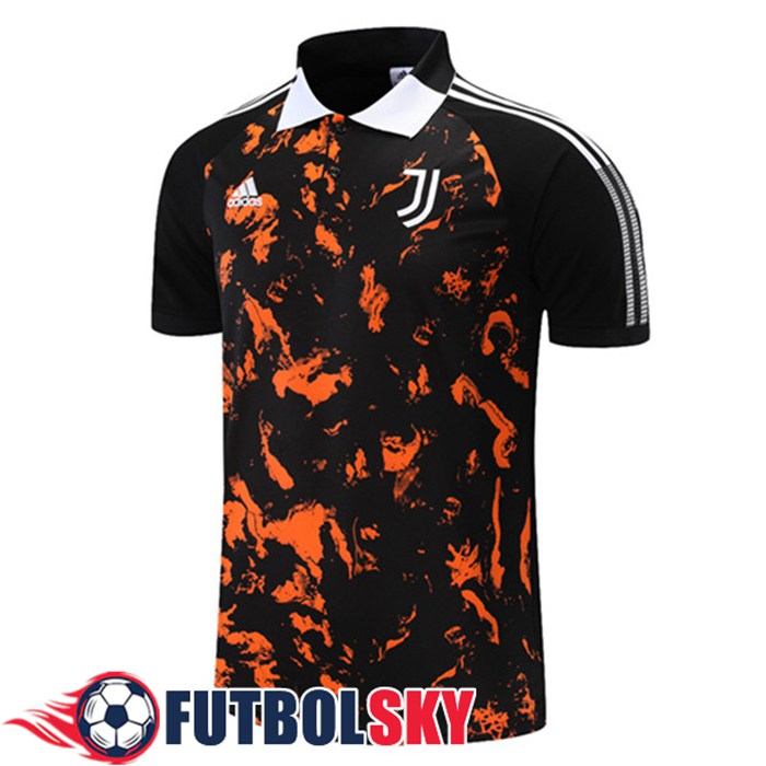 Camiseta Polo Futbol Juventus Negro/Amarillo 2021/2022