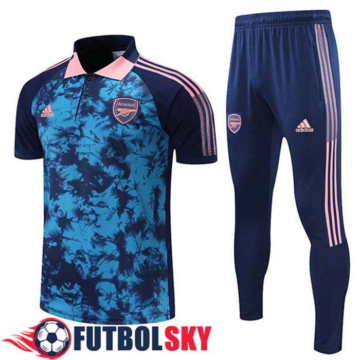 Camiseta Polo Arsenal + Pantalones Azul/Negro 2021/2022