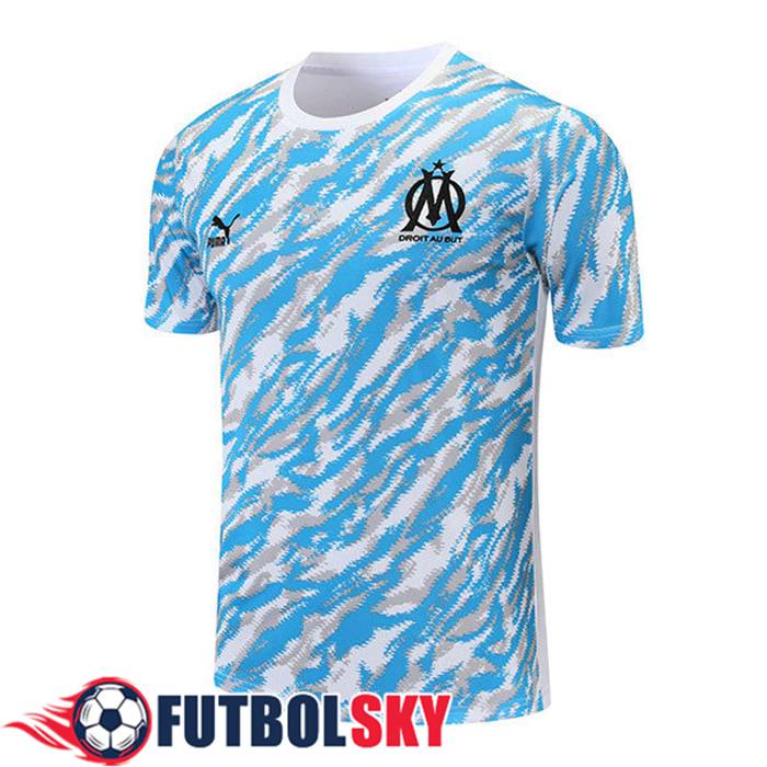 Camiseta Entrenamiento Marsella Blanca/Azul 2021/2022
