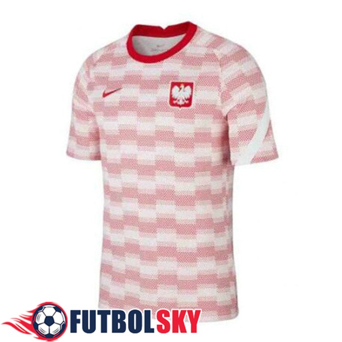 Camiseta Entrenamiento Polonia Rojo/Blanca 2021/2022