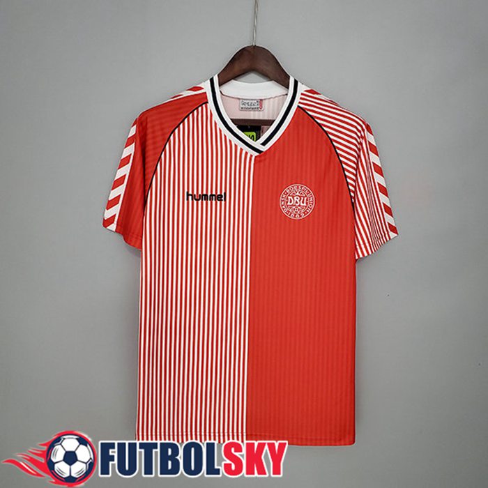Camiseta Futbol Denmark Retro Titular 1986