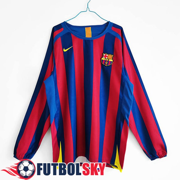 Camiseta Futbol FC Barcelona Retro Titular Manga Larga 2005/2006