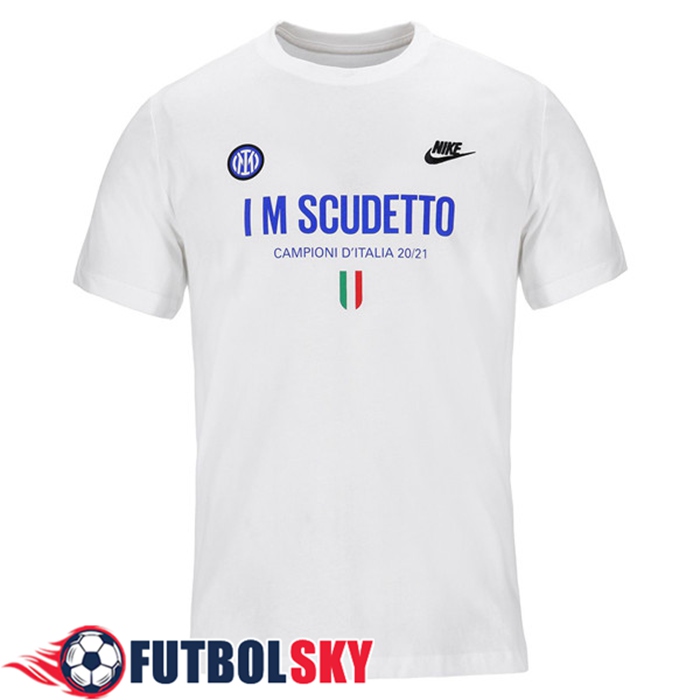 Camiseta Entrenamiento Inter Milan Scudetto Blanca 2021
