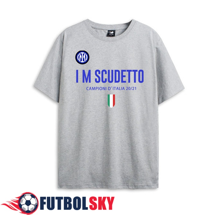 Camiseta Entrenamiento Inter Milan Scudetto Gris 2021