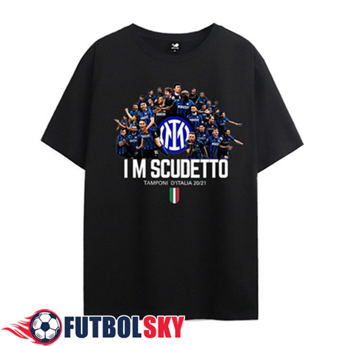 Camiseta Entrenamiento Inter Milan Scudetto Negro 2021
