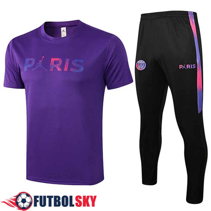Camiseta Entrenamiento Jordan PSG + Pantalones Púrpura 2021/2022