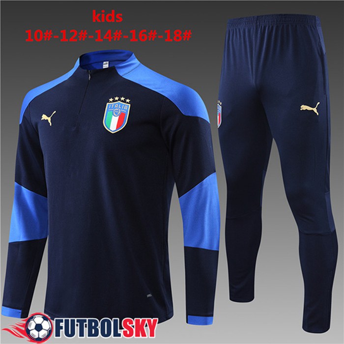 Chandal Equipos De Futbol Italia Niños Azul Marino 2021/2022