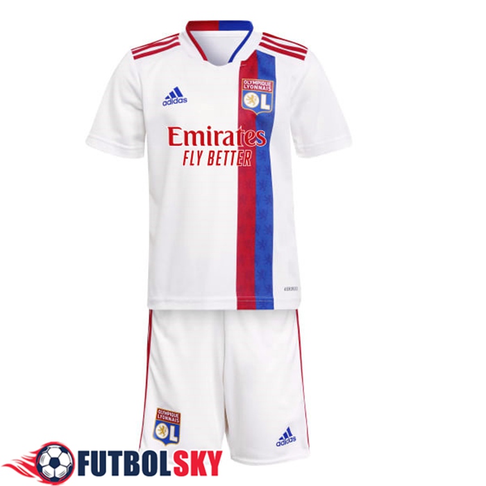 Camiseta Futbol Lyon OL Niños Titular 2021/2022
