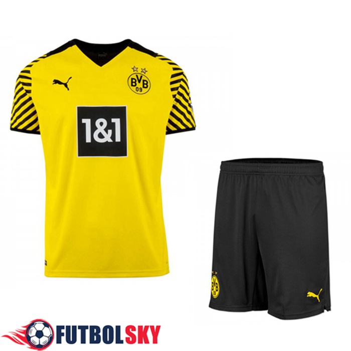 Camiseta Futbol Dortmund BVB Ninos Titular 2021/2022