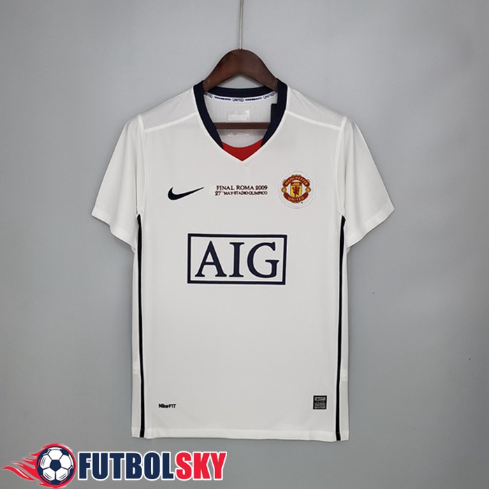 Camiseta Futbol Manchester United Retro Champions League Alternativo 2008/2009