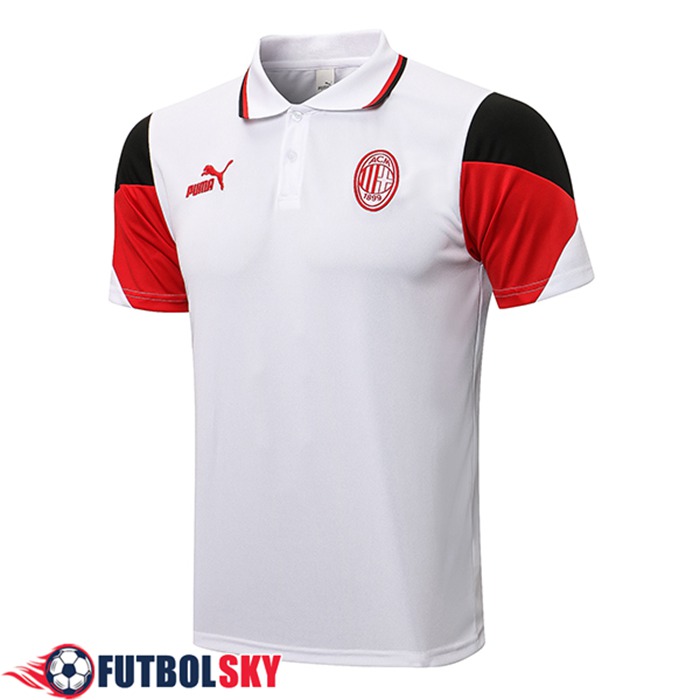 Camiseta Polo AC Milan Rojo/Blanca 2021/2022