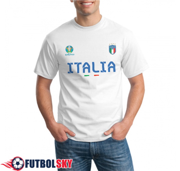 Camiseta Entrenamiento Italia UEFA Euro 2020 Champions Blanca - GXHTS01