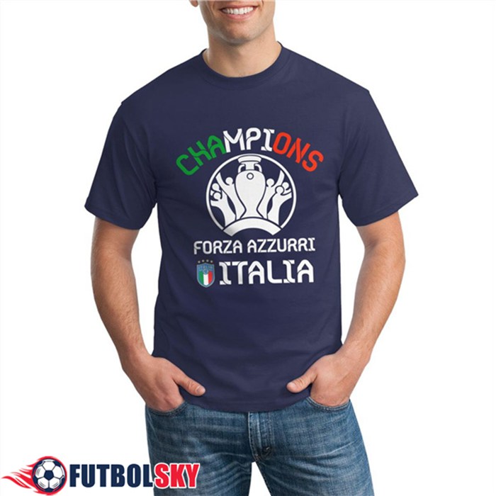 Camiseta Entrenamiento Italia UEFA Euro 2020 Champions Azul Marino - GXHTS12