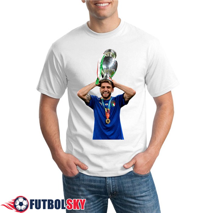 Camiseta Entrenamiento Italia UEFA Euro 2020 Champions Blanca - GXHTS14