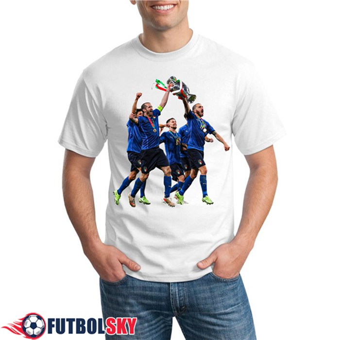 Camiseta Entrenamiento Italia UEFA Euro 2020 Champions Blanca - GXHTS18
