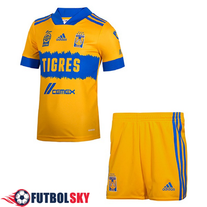 Camiseta Futbol Tigres UANL Niños Titular 2021/2022