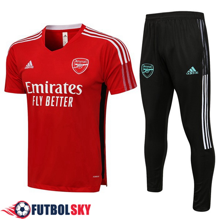 Camiseta Entrenamiento FC Arsenal + Pantalones Rojo 2021/2022