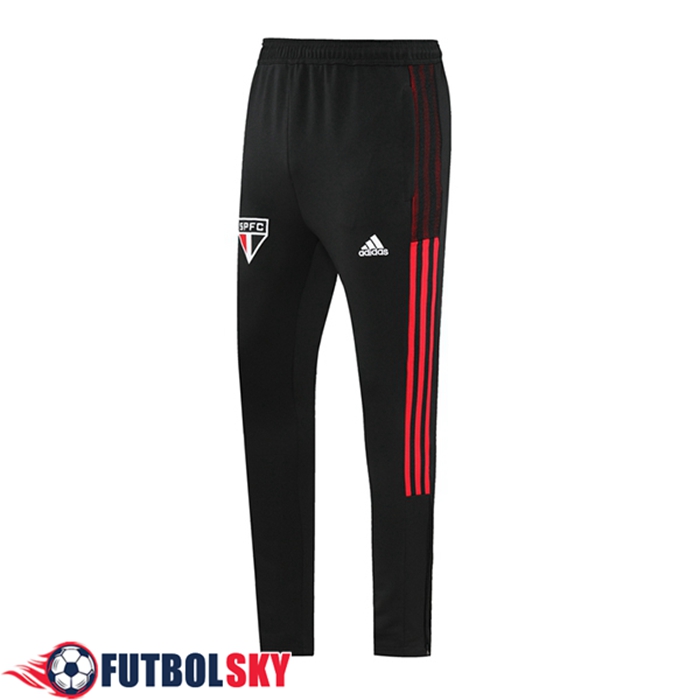 Pantalon Entrenamiento Sao Paulo FC Negro/Rojo 2021/2022