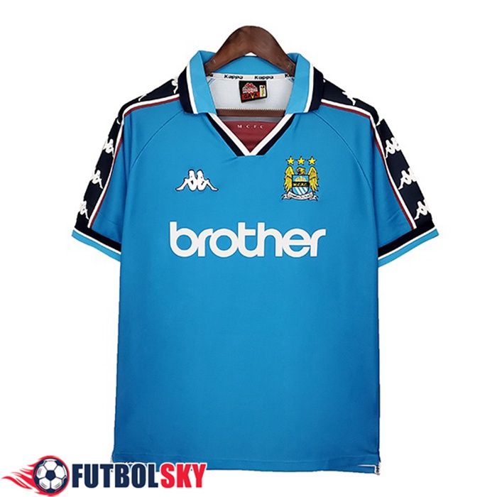 Camiseta Futbol Manchester City Retro Titular 1997/1999