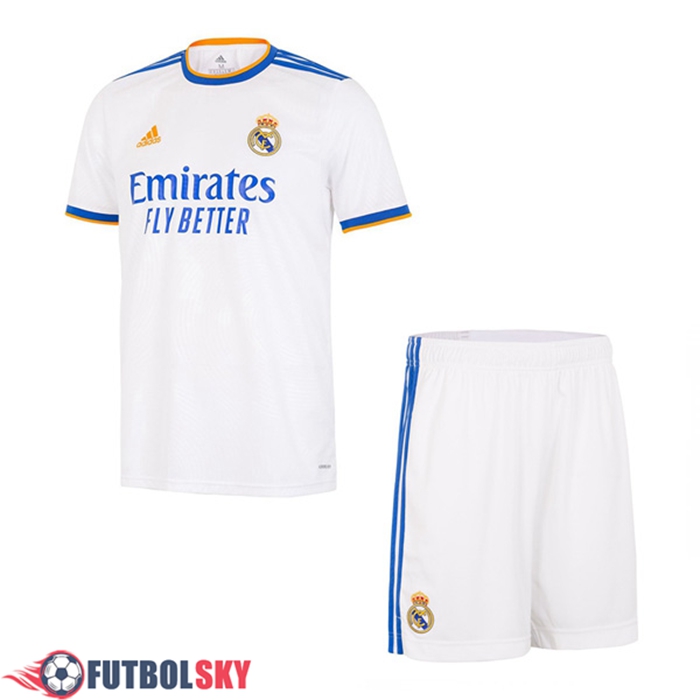 Traje Camiseta Futbol Real Madrid Titular + Cortos 2021/2022