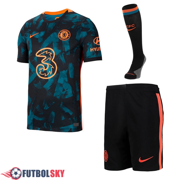Traje Camiseta Futbol FC Chelsea Tercero (Cortos + Calcetines) 2021/2022
