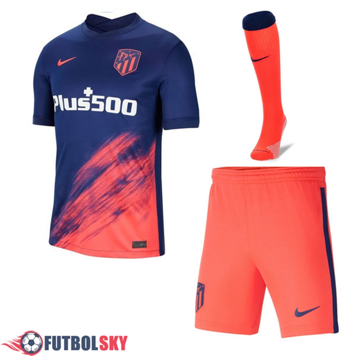 Traje Camiseta Futbol Atletico Madrid Alternativo (Cortos + Calcetines) 2021/2022