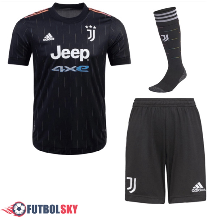Traje Camiseta Futbol Juventus Alternativo (Cortos + Calcetines) 2021/2022