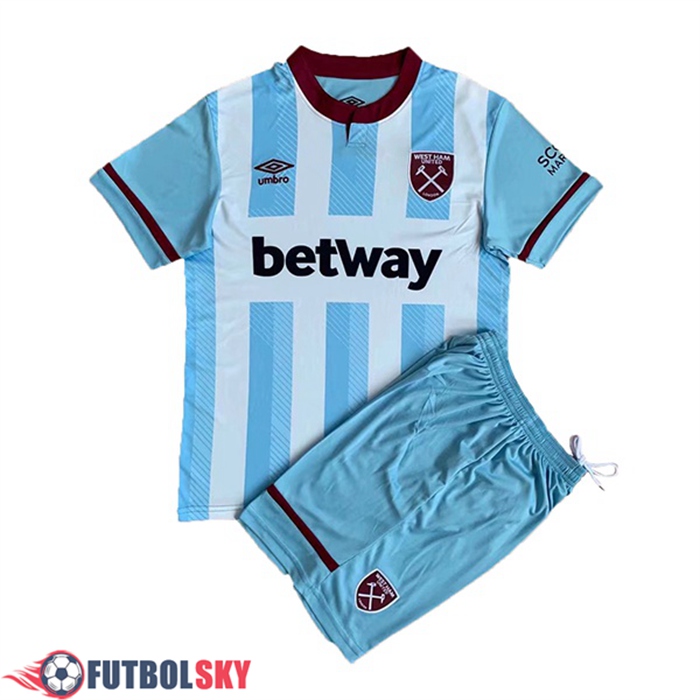 Camiseta Futbol West Ham Ninos Alternativo 2021/2022