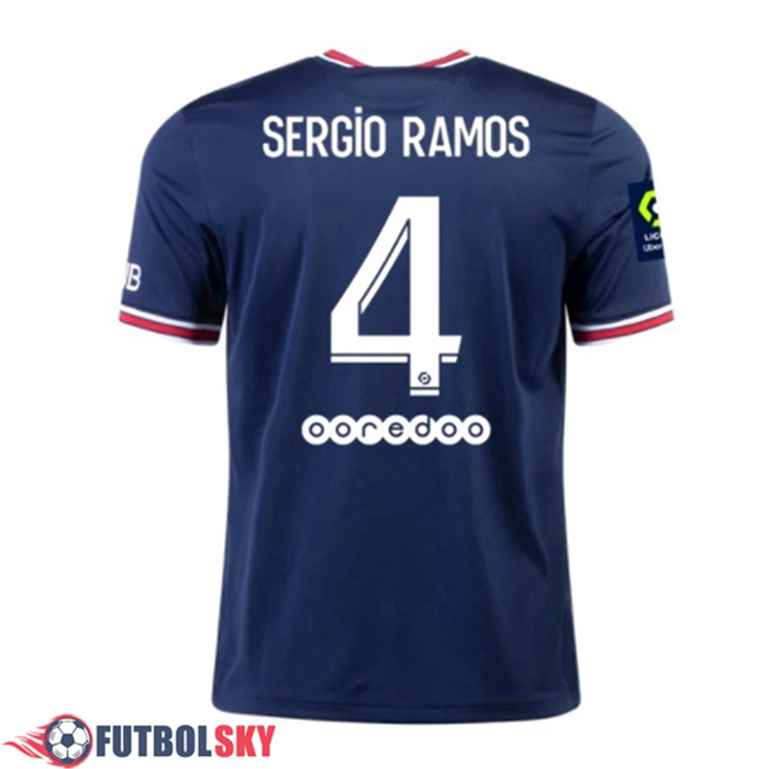Camiseta Futbol Jordan PSG (Sergio Ramos 4) Titular 2021/2022