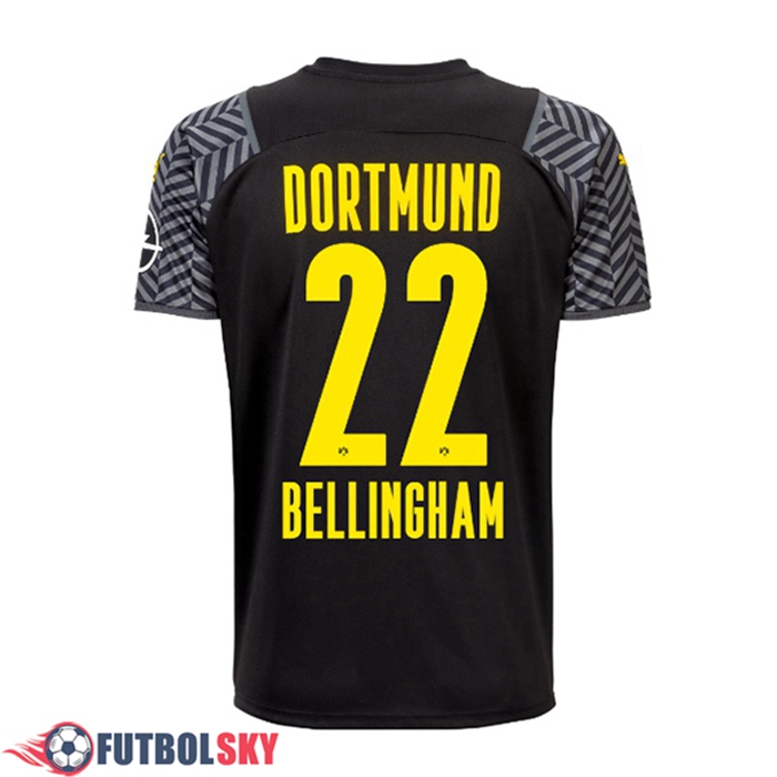 Camiseta Futbol Dortmund BVB (Bellingham 22) Alternativo 2021/2022