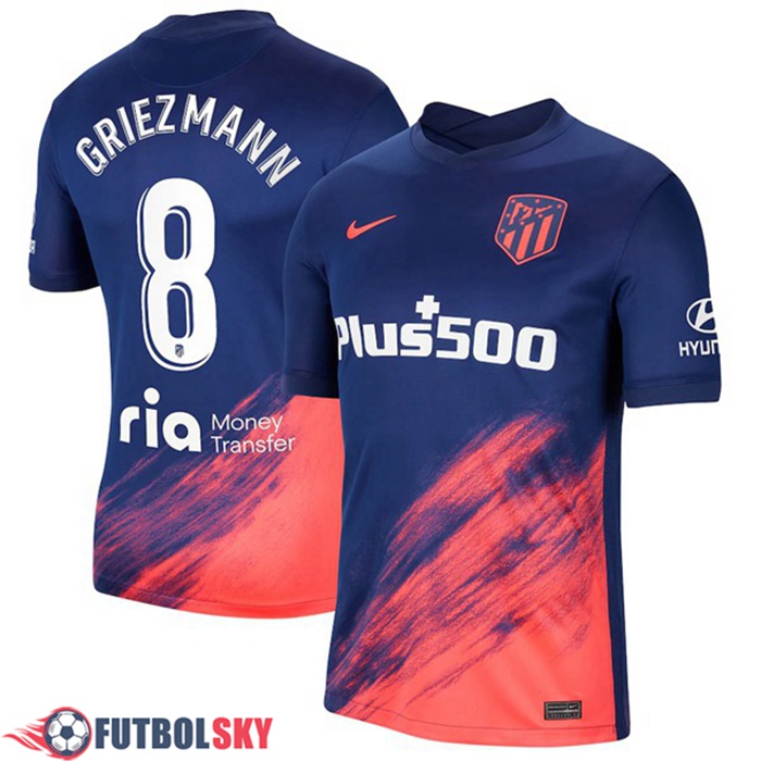 Camiseta Futbol Atletico Madrid (Griezmann 8) Tercero 2021/2022