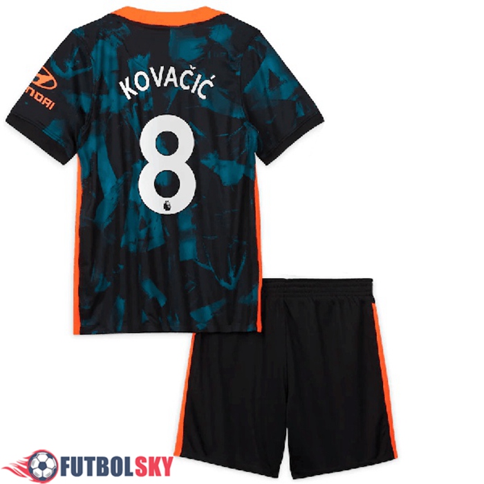 Camiseta Futbol FC Chelsea (Kovacic 8) Ninos Tercero 2021/2022