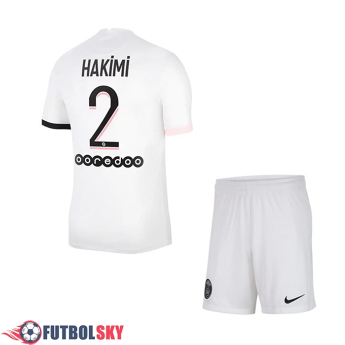 Camiseta Futbol Jordan PSG (Hakimi 2) Ninos Alternativo 2021/2022