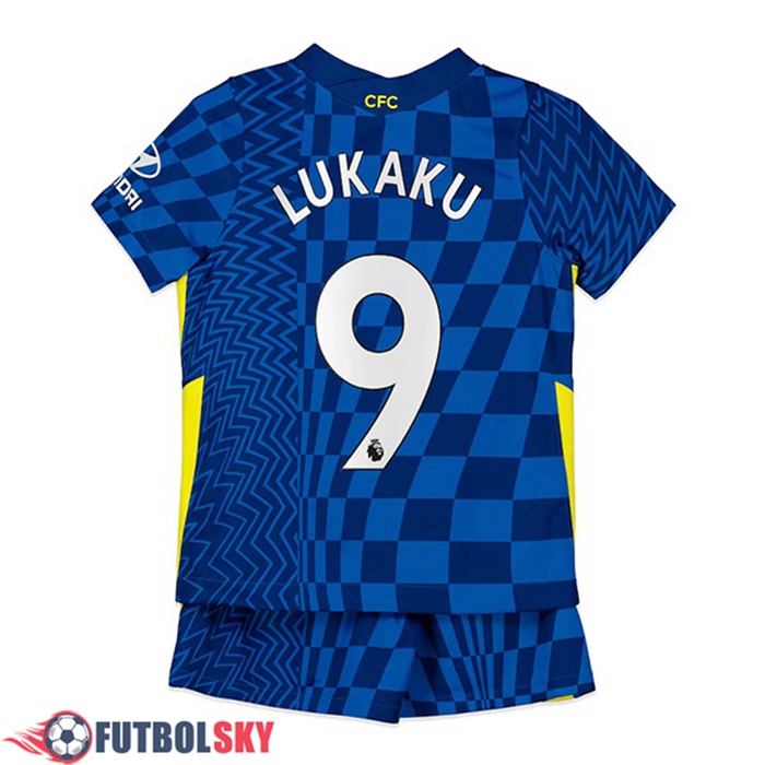 Camiseta Futbol FC Chelsea (Lukaku 9) Ninos Titular 2021/2022
