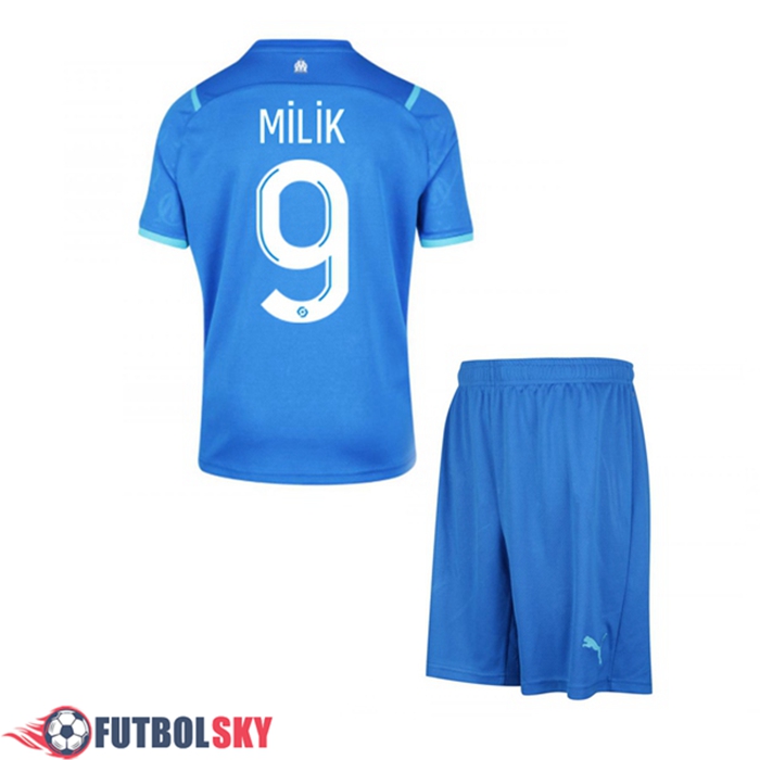 Camiseta Futbol Marsella OM (MILIK 9) Ninos Titular 2021/2022