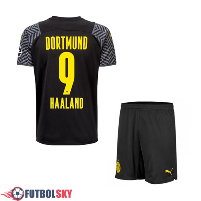 Camiseta Futbol Dortmund BVB (Haaland 9) Ninos Alternativo 2021/2022