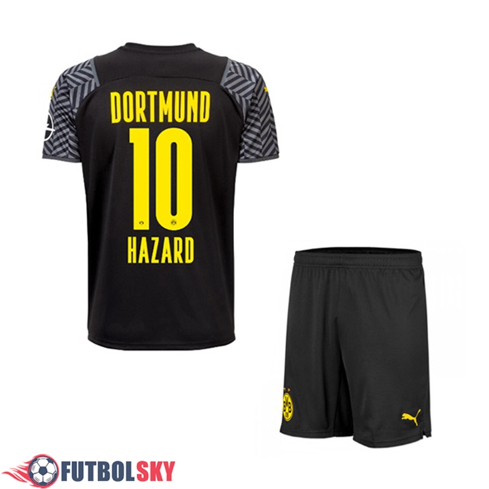 Camiseta Futbol Dortmund BVB (Hazard 10) Ninos Alternativo 2021/2022