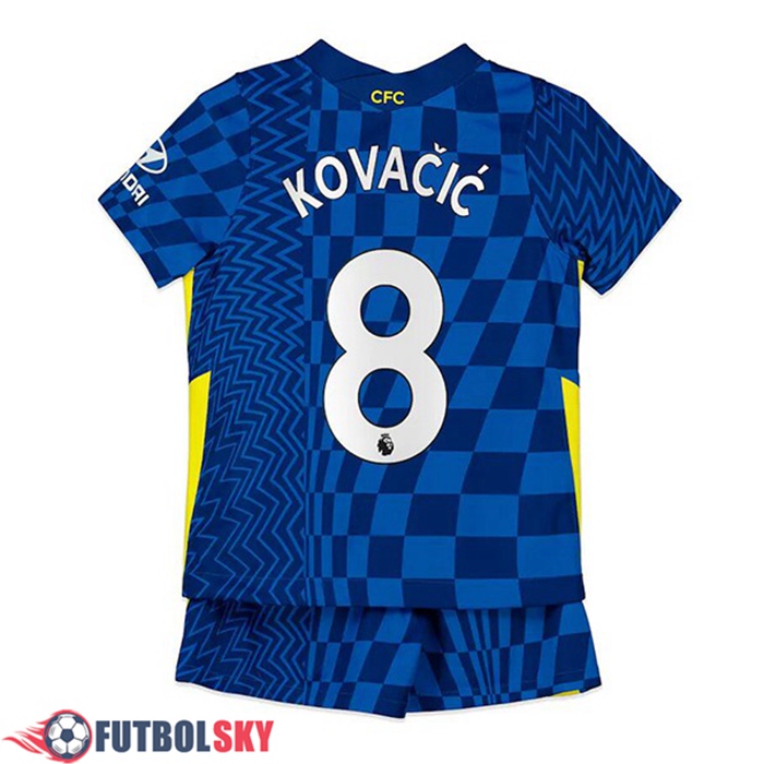 Camiseta Futbol FC Chelsea (Kovacic 8) Ninos Titular 2021/2022