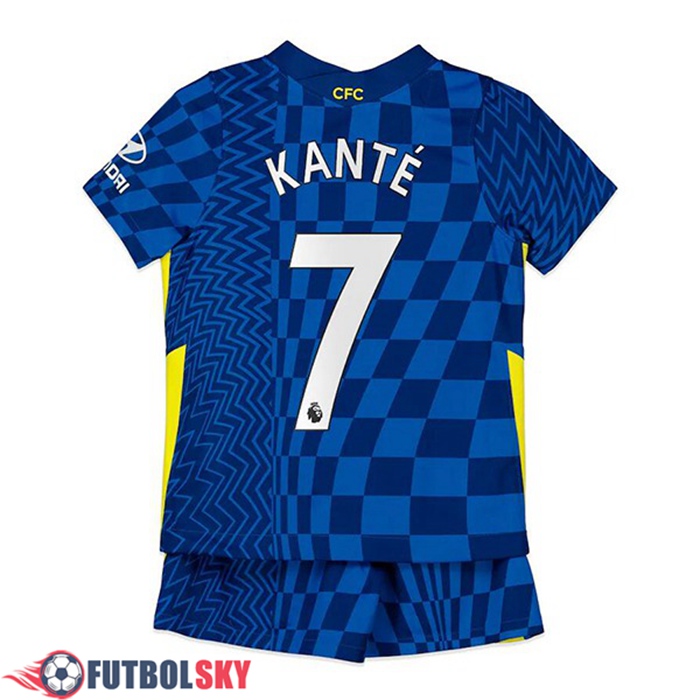 Camiseta Futbol FC Chelsea (Kante 7) Ninos Titular 2021/2022