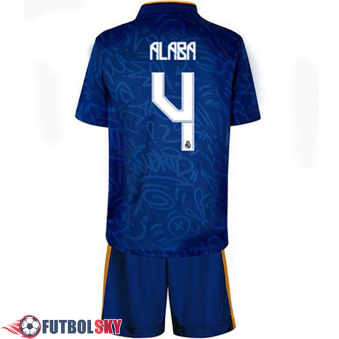 Camiseta Futbol Real Madrid (Alaba 4) Ninos Alternativo 2021/2022