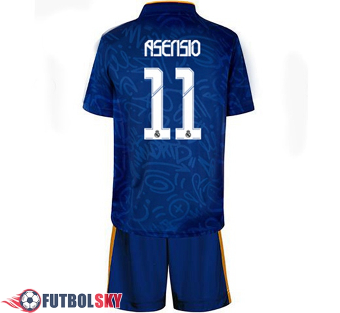 Camiseta Futbol Real Madrid (Asensio 11) Ninos Alternativo 2021/2022