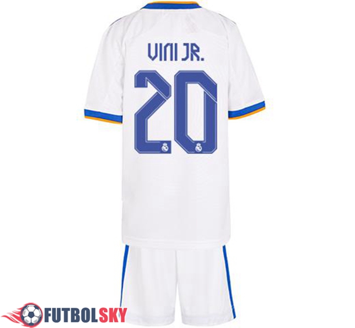 Camiseta Futbol Real Madrid (Vini Jr 20) Ninos Titular 2021/2022