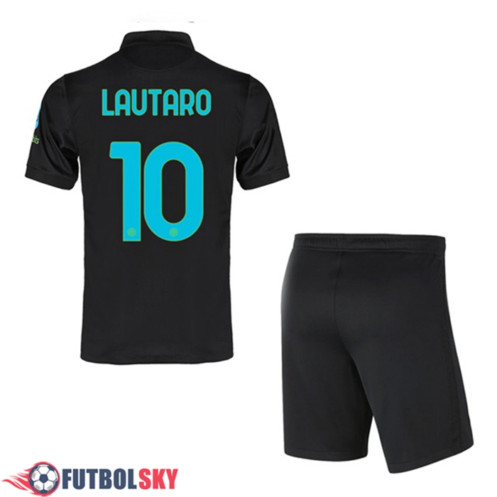 Camiseta Futbol Inter Milan (LAUTARO 10) Ninos Tercero 2021/2022