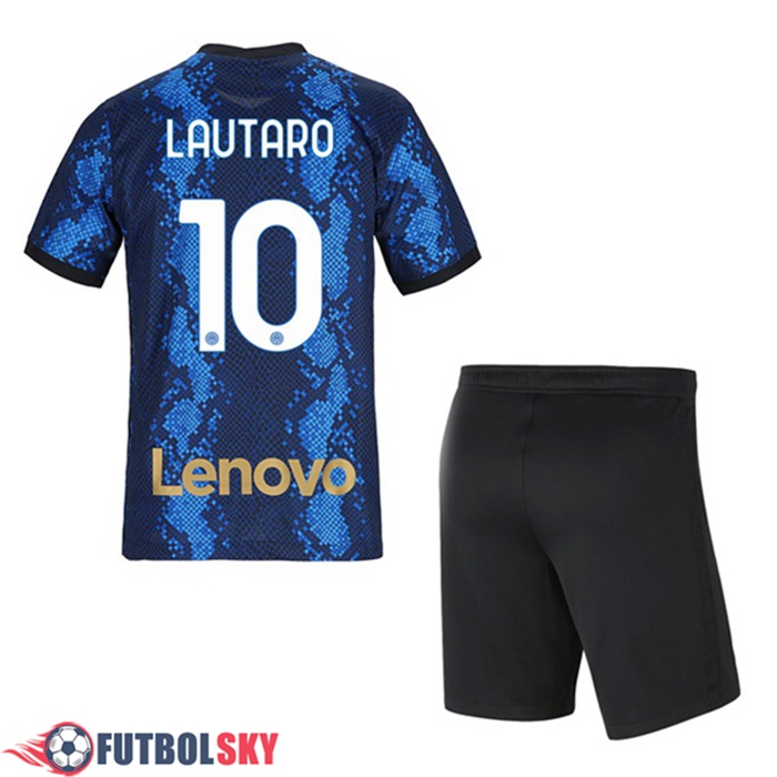 Camiseta Futbol Inter Milan (LAUTARO 10) Ninos Titular 2021/2022