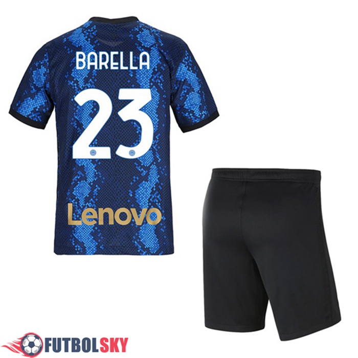 Camiseta Futbol Inter Milan (BARELLA 23) Ninos Titular 2021/2022