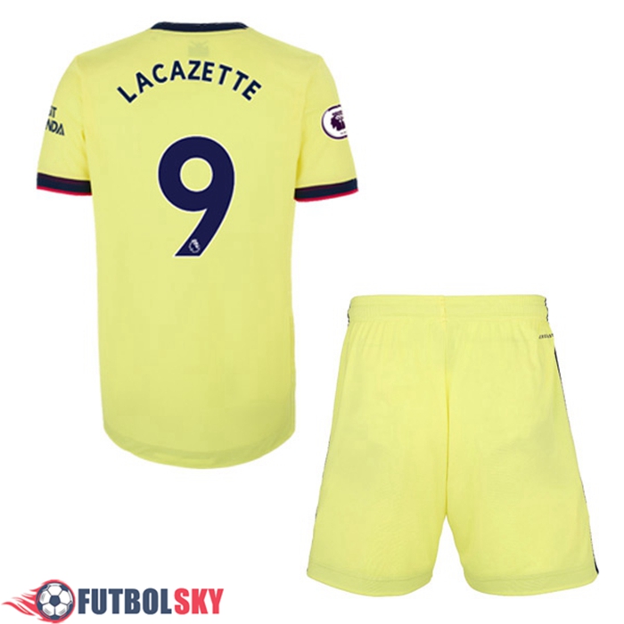 Camiseta Futbol FC Arsenal (Alexandre Lacazette 9) Ninos Alternativo 2021/2022