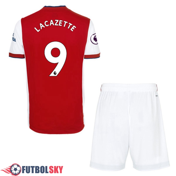 Camiseta Futbol FC Arsenal (Alexandre Lacazette 9) Ninos Titular 2021/2022